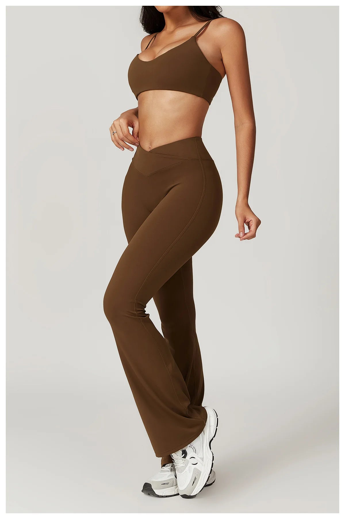 Women Yoga Set Crop Top Leggings