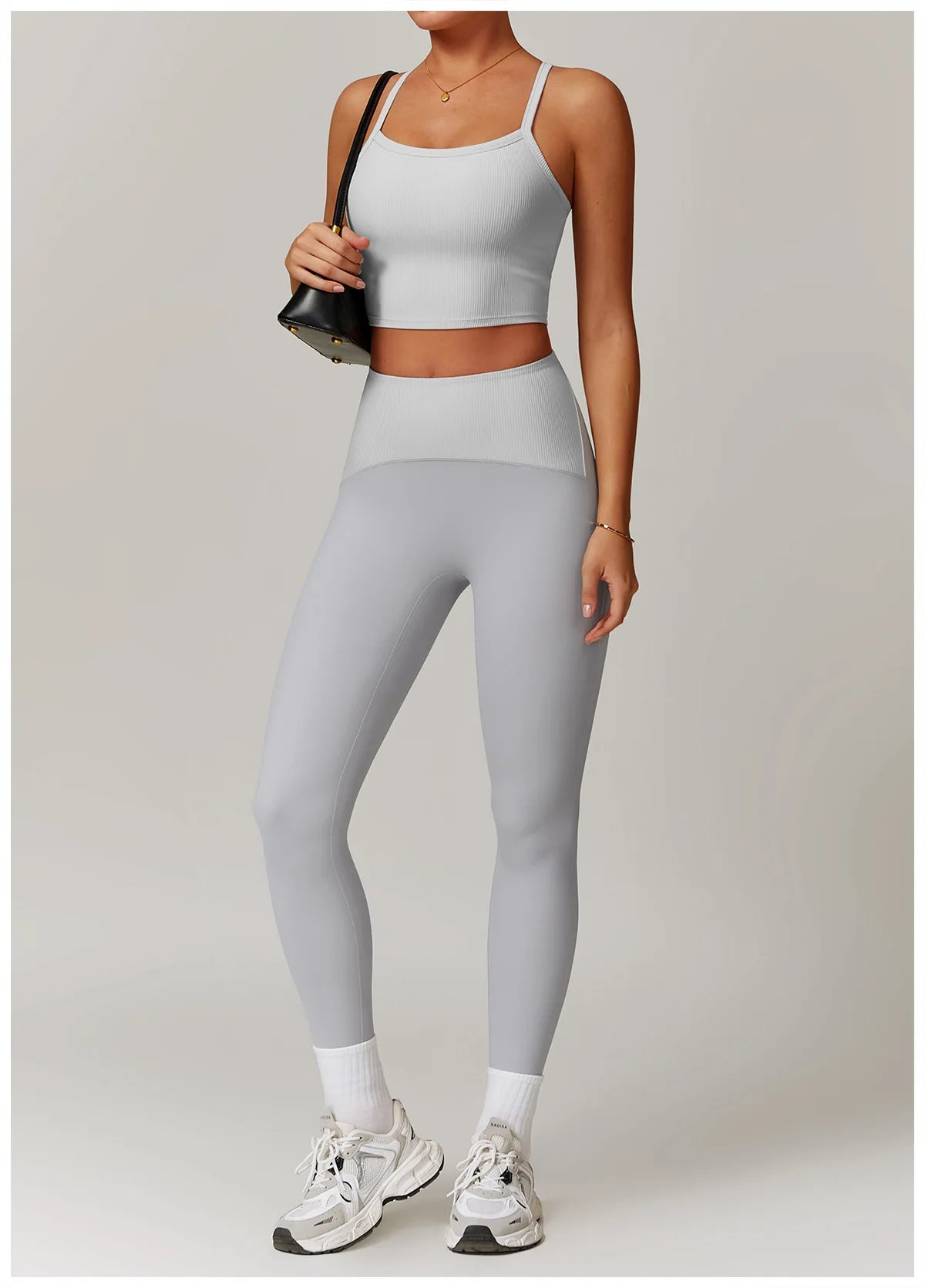 Women Yoga Set Jacket Bra Leggings