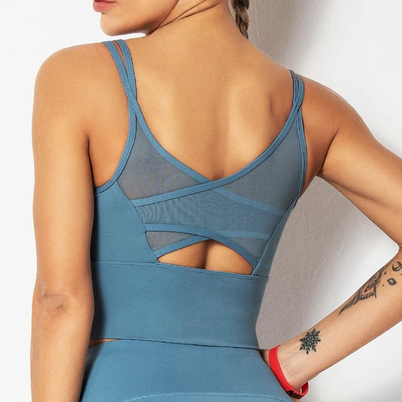 Women Sports Bra Yoga Crop Tank