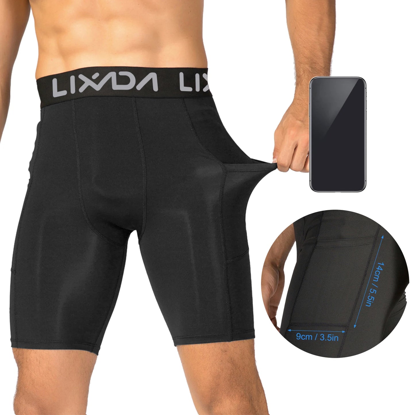 Men Sports Shorts Workout 3 Pack