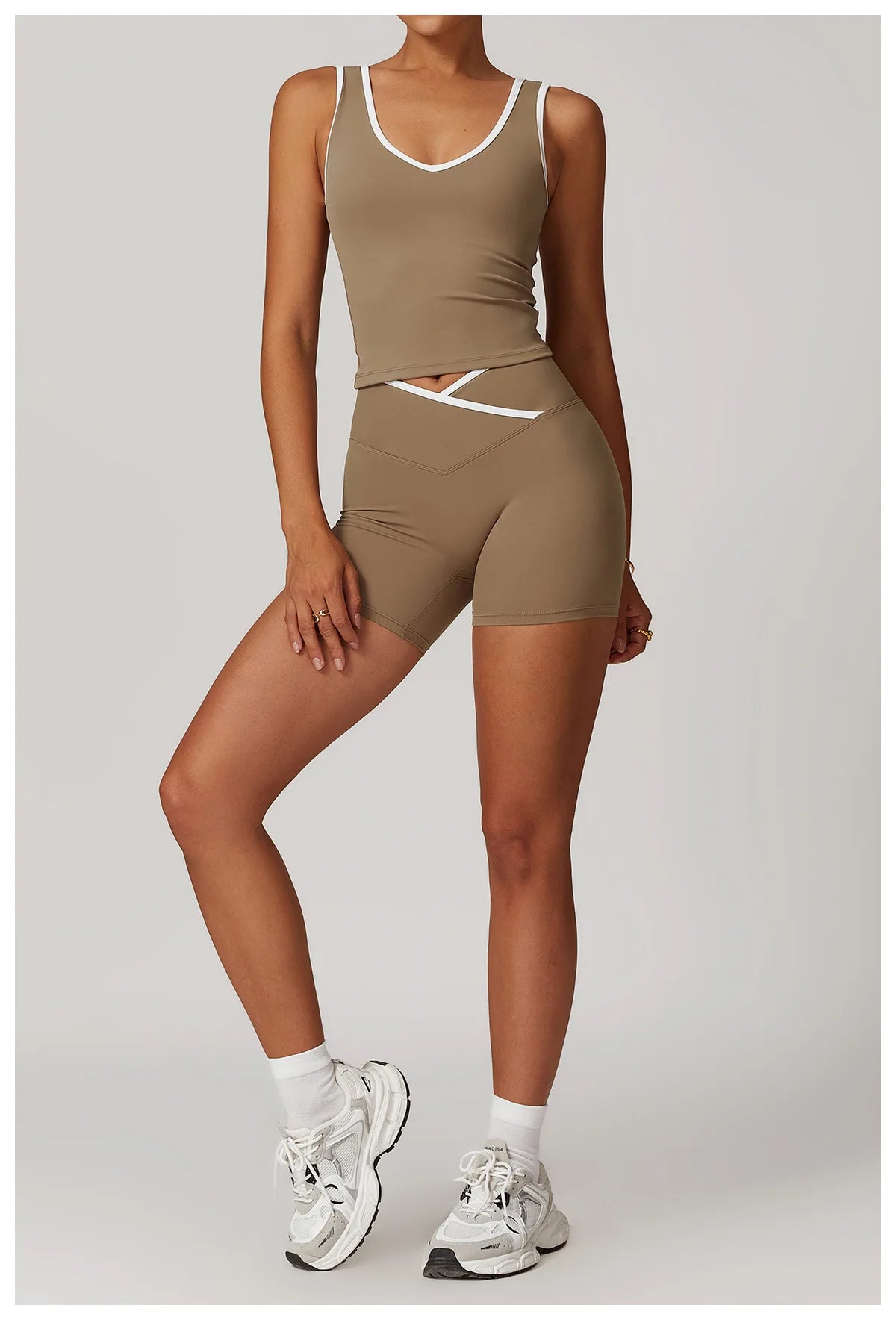 Women Yoga Set Tracksuit Vest Leggings