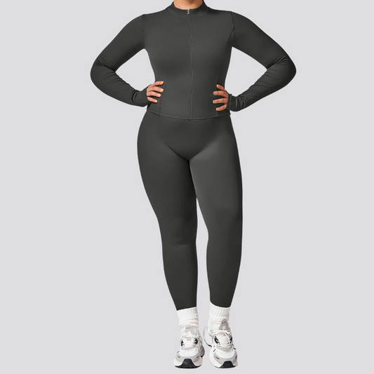 Women Yoga Set Plus Size Two Piece
